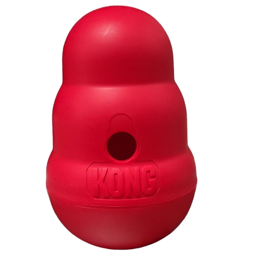 KONG Wobbler Dog Toy - Interactive Dog Treat Dispensing Toy - for Large Dogs